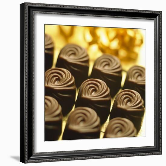 Close-up of Chocolates-John Miller-Framed Photographic Print