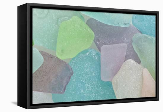 Close-Up of Colorful Beach Glass, Washington, USA-Jaynes Gallery-Framed Premier Image Canvas