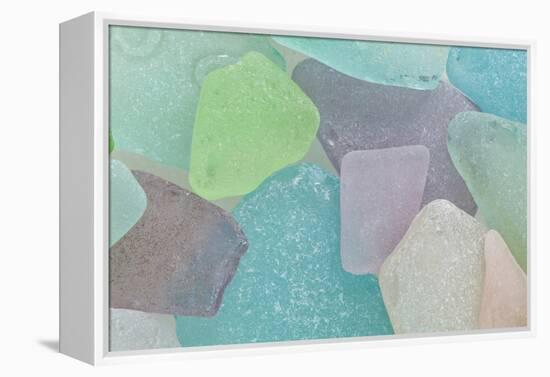 Close-Up of Colorful Beach Glass, Washington, USA-Jaynes Gallery-Framed Premier Image Canvas