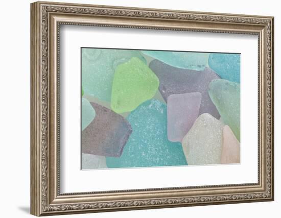 Close-Up of Colorful Beach Glass, Washington, USA-Jaynes Gallery-Framed Photographic Print