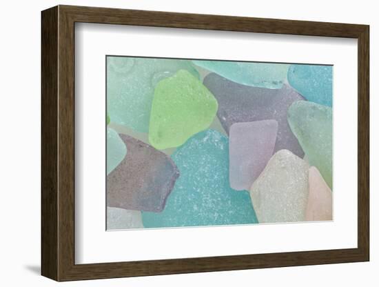 Close-Up of Colorful Beach Glass, Washington, USA-Jaynes Gallery-Framed Photographic Print