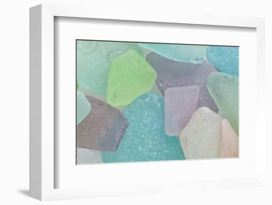 Close-Up of Colorful Beach Glass, Washington, USA-Jaynes Gallery-Framed Photographic Print