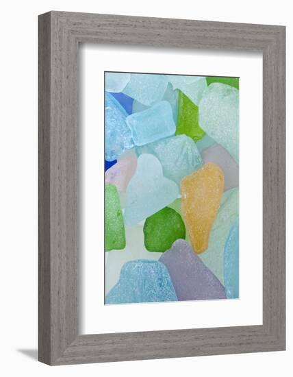 Close-Up of Colorful Beach Glass, Washington, USA-Jaynes Gallery-Framed Photographic Print