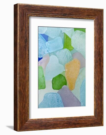 Close-Up of Colorful Beach Glass, Washington, USA-Jaynes Gallery-Framed Photographic Print