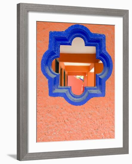 Close Up of Concrete Walls at the Del Mar Hotel in Playa Del Carmen, Mexico-Dan Bannister-Framed Photographic Print