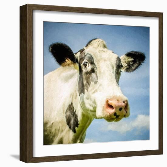 Close Up of Cow's Face-Mark Gemmell-Framed Photographic Print