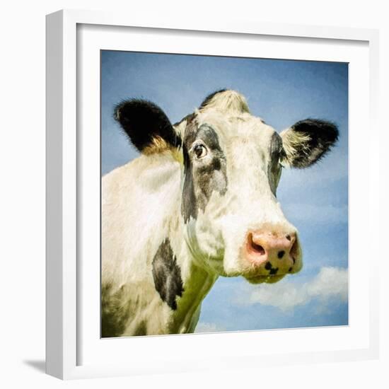 Close Up of Cow's Face-Mark Gemmell-Framed Photographic Print