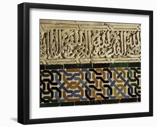 Close-Up of Decoration, Alhambra, Granada, Andalucia, Spain-Adam Woolfitt-Framed Photographic Print