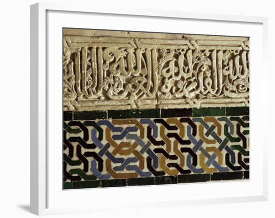 Close-Up of Decoration, Alhambra, Granada, Andalucia, Spain-Adam Woolfitt-Framed Photographic Print