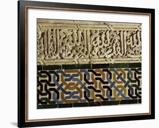 Close-Up of Decoration, Alhambra, Granada, Andalucia, Spain-Adam Woolfitt-Framed Photographic Print