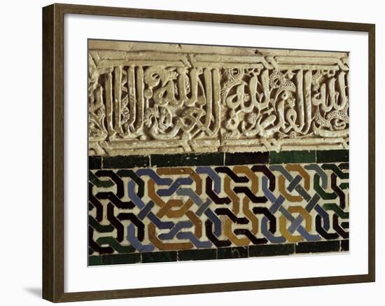 Close-Up of Decoration, Alhambra, Granada, Andalucia, Spain-Adam Woolfitt-Framed Photographic Print