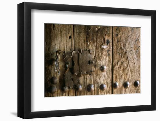 Close-Up of Door, Bieta Mercurios, Gabriel Et Raphael, Lalibela, Wollo Region, Ethiopia, Africa-Bruno Barbier-Framed Photographic Print