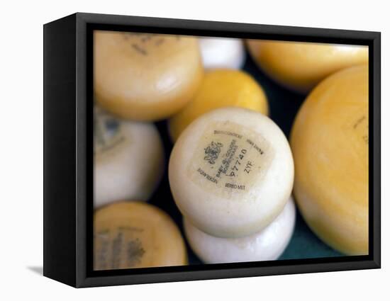 Close-Up of Dutch Cheeses, Amsterdam, the Netherlands (Holland)-Richard Nebesky-Framed Premier Image Canvas
