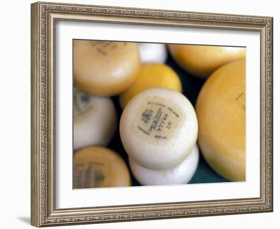 Close-Up of Dutch Cheeses, Amsterdam, the Netherlands (Holland)-Richard Nebesky-Framed Photographic Print