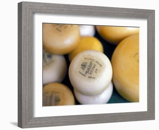 Close-Up of Dutch Cheeses, Amsterdam, the Netherlands (Holland)-Richard Nebesky-Framed Photographic Print