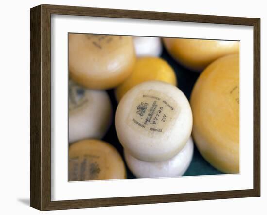 Close-Up of Dutch Cheeses, Amsterdam, the Netherlands (Holland)-Richard Nebesky-Framed Photographic Print