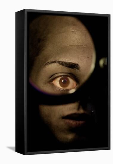 Close Up of Female Face-Torsten Richter-Framed Premier Image Canvas