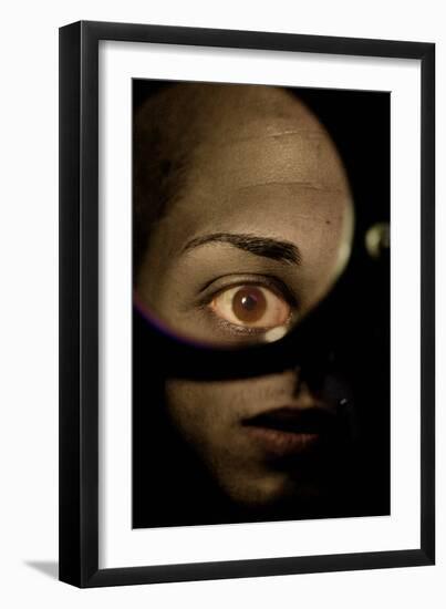 Close Up of Female Face-Torsten Richter-Framed Photographic Print