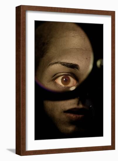 Close Up of Female Face-Torsten Richter-Framed Photographic Print