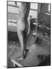 Close Up of Female Nude Model in Life Drawing Class at the Skowhegan School of the Arts-Gjon Mili-Mounted Photographic Print