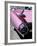 Close-Up of Fin and Lights on a Pink Cadillac Car-Mark Chivers-Framed Photographic Print