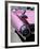 Close-Up of Fin and Lights on a Pink Cadillac Car-Mark Chivers-Framed Photographic Print