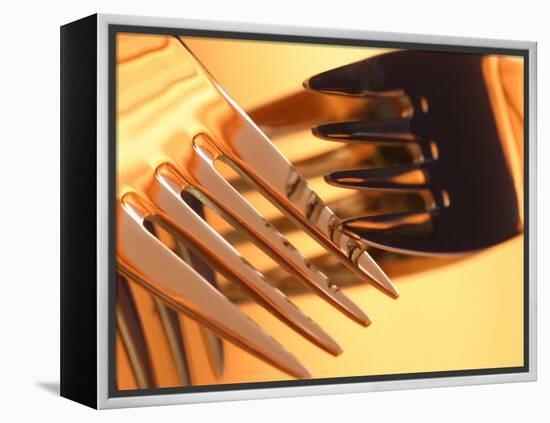 Close-up of Forks-null-Framed Premier Image Canvas