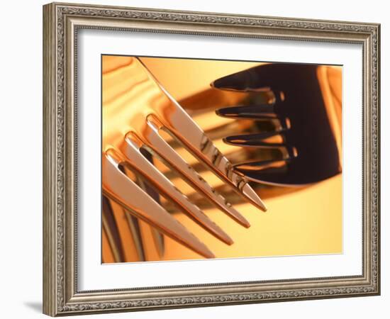 Close-up of Forks-null-Framed Photographic Print