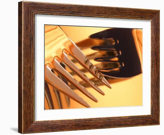 Close-up of Forks-null-Framed Photographic Print