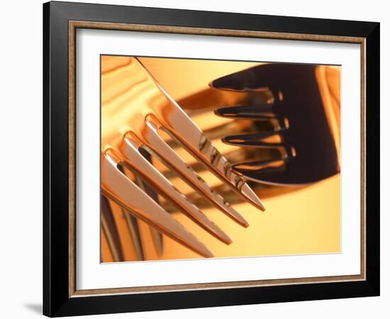 Close-up of Forks-null-Framed Photographic Print