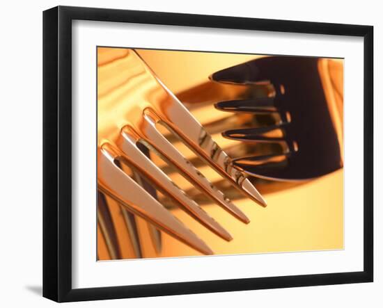 Close-up of Forks-null-Framed Photographic Print