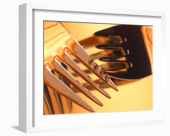 Close-up of Forks-null-Framed Photographic Print