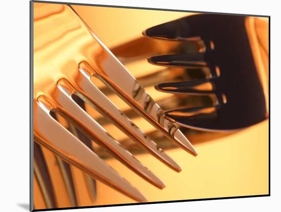 Close-up of Forks-null-Mounted Photographic Print
