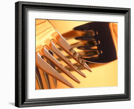 Close-up of Forks-null-Framed Photographic Print