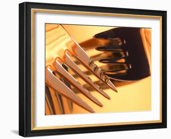 Close-up of Forks-null-Framed Photographic Print
