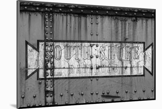 Close-up of freight railroad car, South Shore Line, Chicago, Cook County, Illinois, USA-Panoramic Images-Mounted Photographic Print