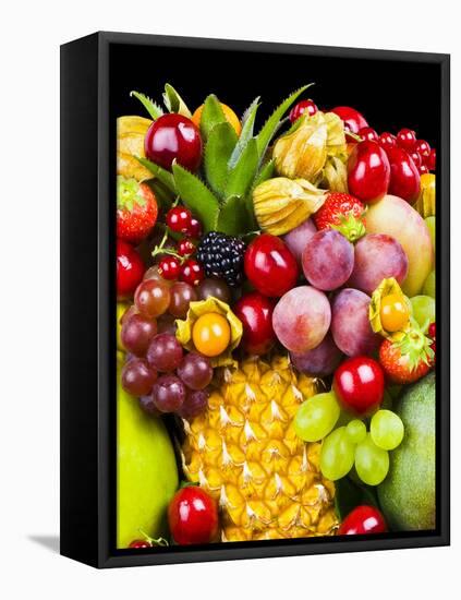 Close up of Fresh Fruits - Fruit assortments - Fruits and Vegetables-Philippe Hugonnard-Framed Premier Image Canvas