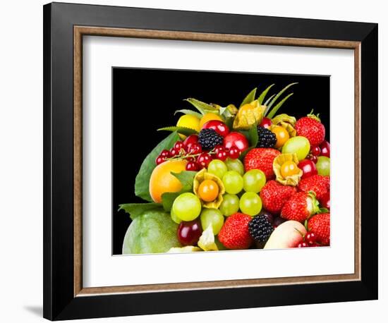 Close up of Fresh Fruits - Fruit assortments - Fruits and Vegetables-Philippe Hugonnard-Framed Photographic Print