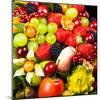 Close up of Fresh Fruits - Fruit assortments - Fruits and Vegetables-Philippe Hugonnard-Mounted Photographic Print