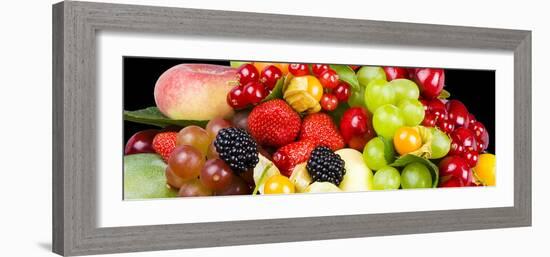 Close up of Fresh Fruits - Fruit assortments - Fruits and Vegetables-Philippe Hugonnard-Framed Photographic Print