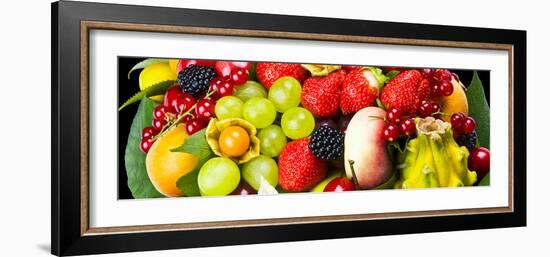 Close up of Fresh Fruits - Fruit assortments - Fruits and Vegetables-Philippe Hugonnard-Framed Photographic Print