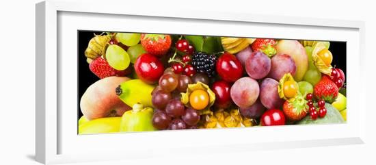 Close up of Fresh Fruits - Fruit assortments - Fruits and Vegetables-Philippe Hugonnard-Framed Photographic Print