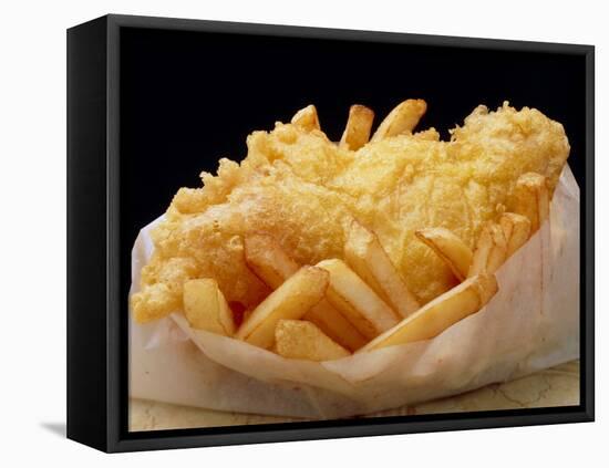 Close Up of Fried Fish & Chips-Tony Craddock-Framed Premier Image Canvas