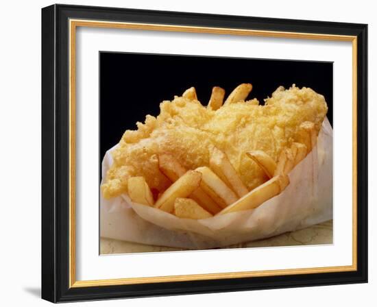 Close Up of Fried Fish & Chips-Tony Craddock-Framed Photographic Print