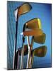 Close-up of Golf Clubs-null-Mounted Photographic Print