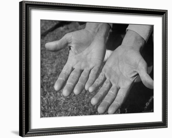Close Up of Golfer Ben Hogan's Hands-Martha Holmes-Framed Premium Photographic Print