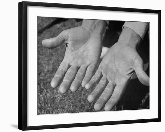 Close Up of Golfer Ben Hogan's Hands-Martha Holmes-Framed Premium Photographic Print