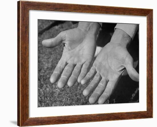 Close Up of Golfer Ben Hogan's Hands-Martha Holmes-Framed Premium Photographic Print