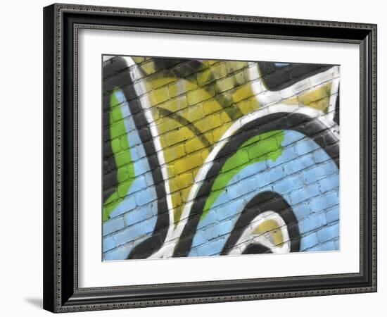 Close-up of Graffiti-null-Framed Photographic Print