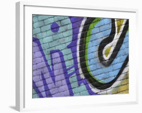 Close-up of Graffiti-null-Framed Photographic Print